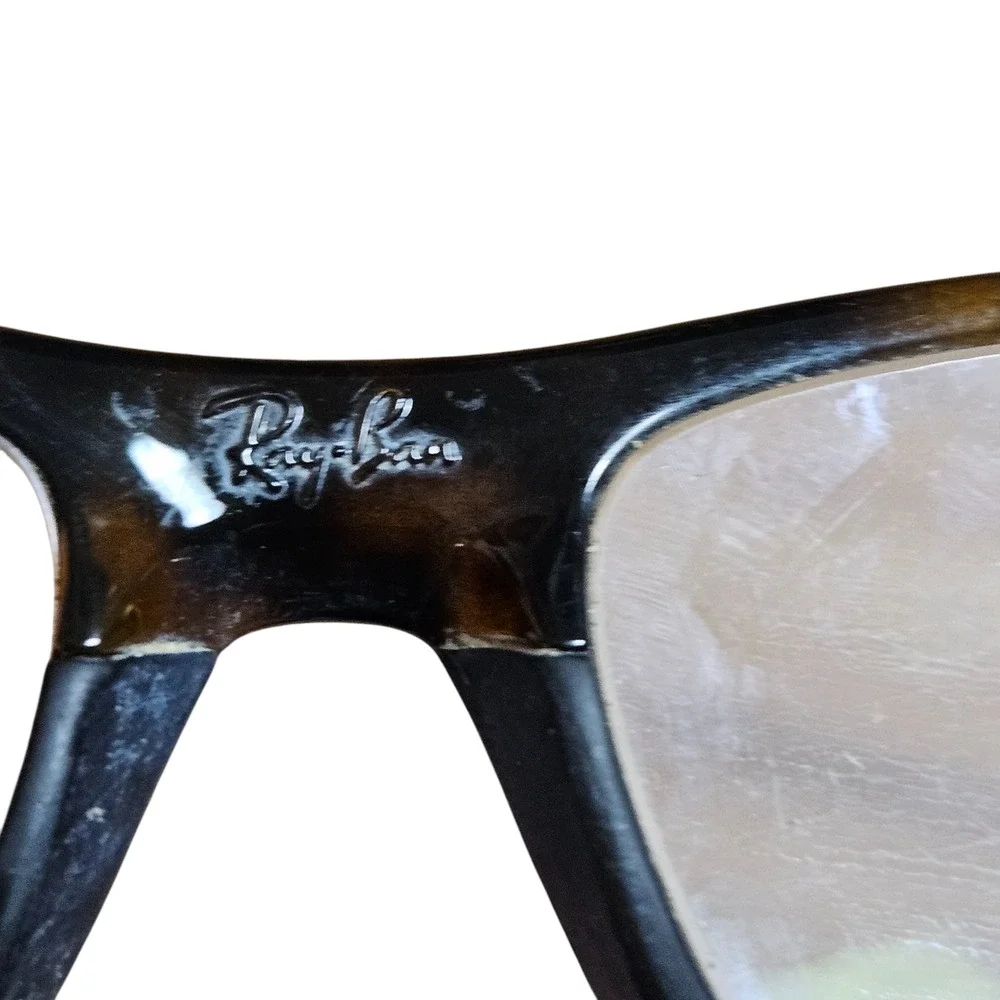 Ray Ban Mens Shiny Havana Tortoise Rectangle Optics For Franes‎ Only